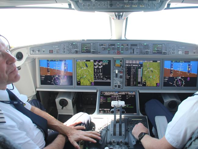 airBaltic chief pilot and captain Gerhard Ramcke says the plane is “centuries ahead of the others”. Picture: Charles Miranda