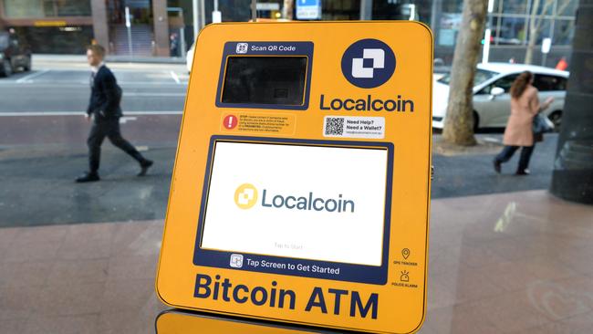 Localcoin has more than 400 crypto ATMs across Australia. Picture: Andrew Henshaw