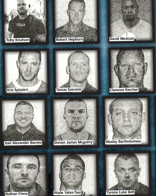 Some of the 68 hardened criminals and other associates Nick Forbes is banned from seeing