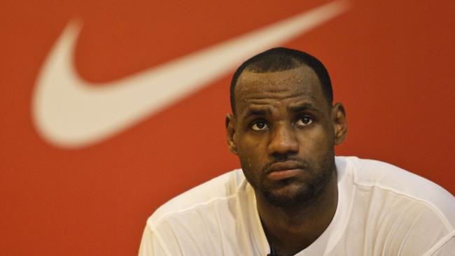 LeBron James has a multimillion dollar deal with Nike. Picture: ChinaFotoPress/Getty Images