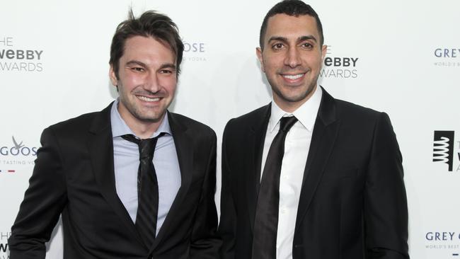 Tinder co-founders Jonathan Badeen, left, and Sean Rad in New York last month.