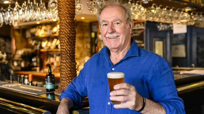 Col Bailey at the Lord Nelsen Brewery giving a happy cheers about a possible easing of the four-square metre rule. Picture: Darren Leigh Roberts