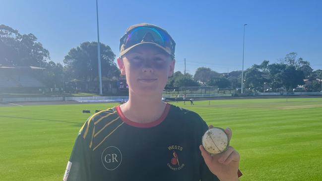 Young spinner Leo Thornton took 6-30 in a trial game against Sydney club St George. Picture: supplied