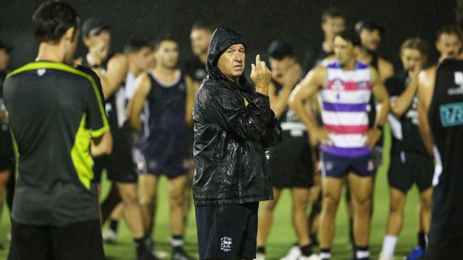 Broadbeach Cats senior coach Craig O'Brien at training. Picture: Glenn Hampson