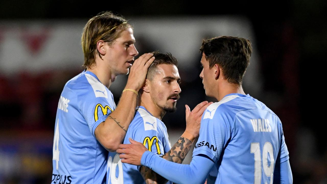 It was a tense finish, but Melbourne City have beaten Marconi