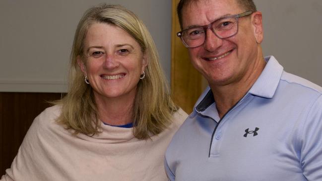 Incumbent LNP candidate Llew O’Brien (pictured here voting with wife Sharon) is on track to retain his seat despite a 5 per cent swing against him in the Wide Bay.