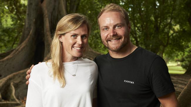 Tiffany Cromwell with her boyfriend, Formula One driver Valtteri Bottas