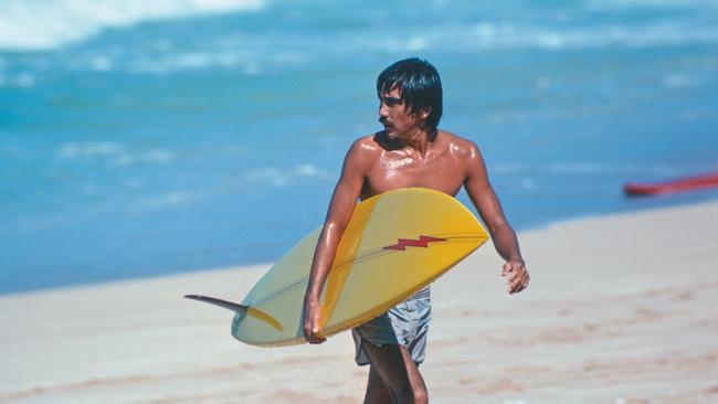 Surfing great Gerry Lopez in a scene from the documentary The Yin and Yang of Gerry Lopez.