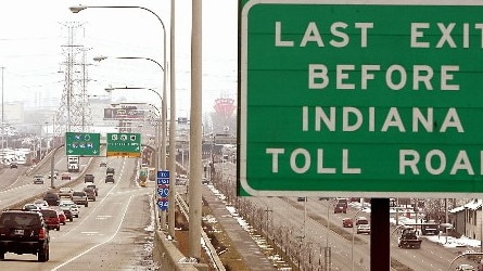 Motorists travelling from Chicago, Illinois on the Chicago Skyway. Picture: Bloomberg News