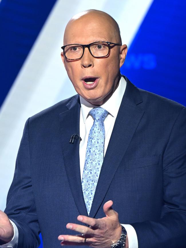 Opposition Leader Peter Dutton. Picture: Lukas Coch/POOL/ via NewsWire