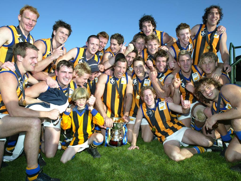 Sandy won the 2004-05-06 VFL premierships while in alignment with Melbourne.