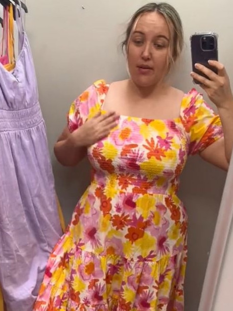 $45 Big W dress shoppers ‘adore’. Picture: TikTok/@hollymerrie