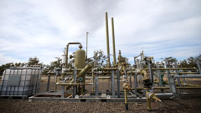 A gas well in Narrabri where it is hoped jobs will boom. Picture: Nathan Edwards