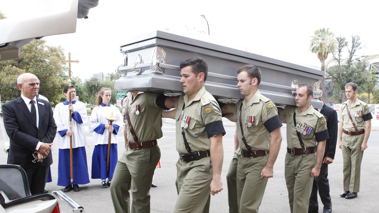 Funeral of Captain Paul McKay at St Peter's Cathedral Adelaide, 2014. Copyright: Commonwealth of Australia.