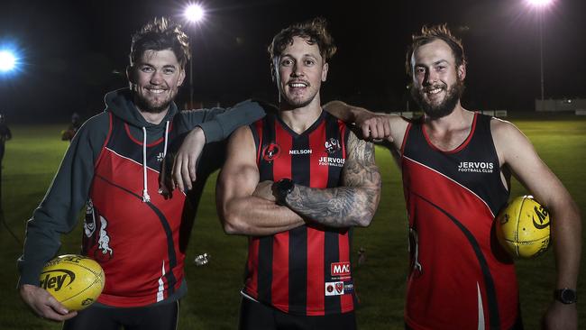 Jervois star Taite Silverlock (middle) remains a star of the RMFL. Picture: Sarah Reed