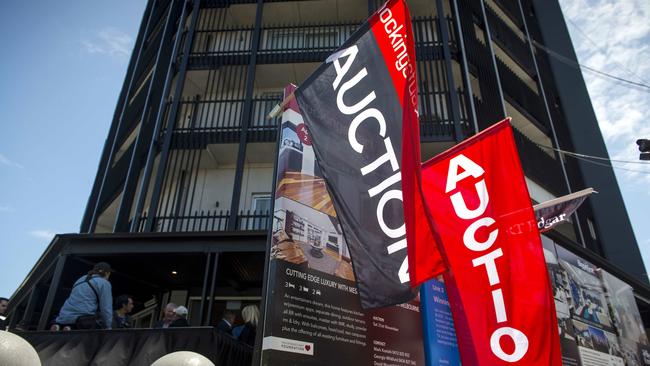 Capital city markets have seen an increase in auction activity, but a drop in clearance rates. Picture: Eugene Hyland