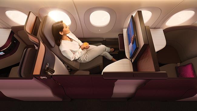 The more modern Q suite product on some Qatar Airways 777s. Picture: Qatar