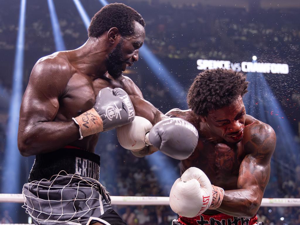 Terence Crawford put on a boxing masterclass in beating Errol Spence last year. Picture: Al Bello/Getty Images