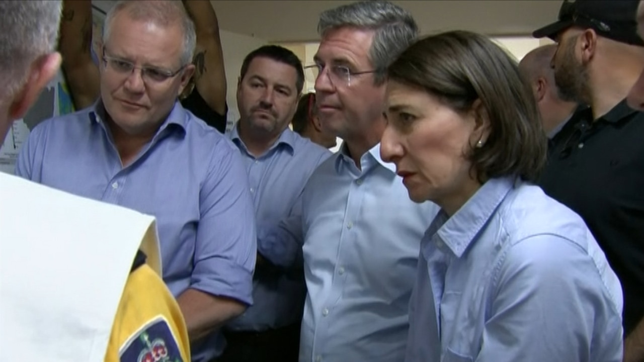 Morrison, Berejiklian tour NSW fire zone