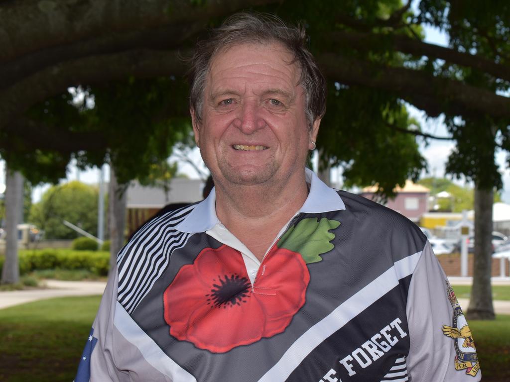 Stuart (Robbie) Robertson at the 2021 Remembrance Day Ceremony in Jubilee Park. Picture: Lillian Watkins