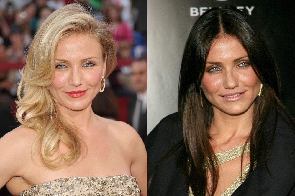 <h2><strong>Cameron Diaz </strong></h2><p>Diaz looked like a whole new woman when she briefly went dark in 2006 before switching back to blonde for good.</p>