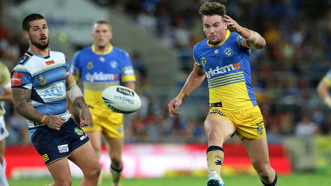 Clint Gutherson continues to impress for the Eels. Picture: Peter Wallis