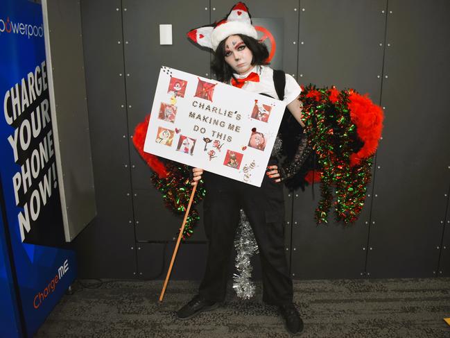 Husk (Christmas version) at the Melbourne Oz Comic Con Xmas edition, held at the Melbourne Convention &amp; Exhibition Centre on Saturday, December 7, 2024. Picture: Jack Colantuono