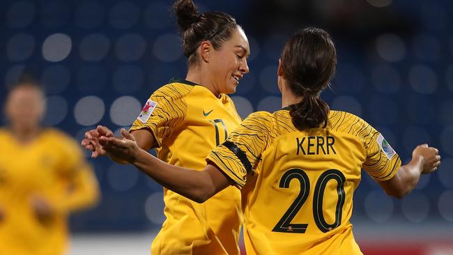 Kyah Simon and Sam Kerr both got on the scoresheet. Pic: Francois Nel/Getty Images