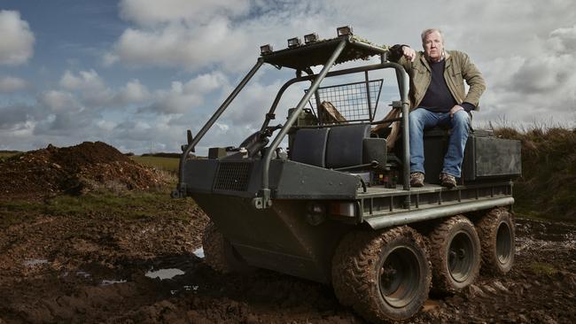 “I reckoned the pigs would provide something that’s sadly lacking in farming today: a bit of genuine happiness,” Jeremy Clarkson says. Picture: The Sunday Times