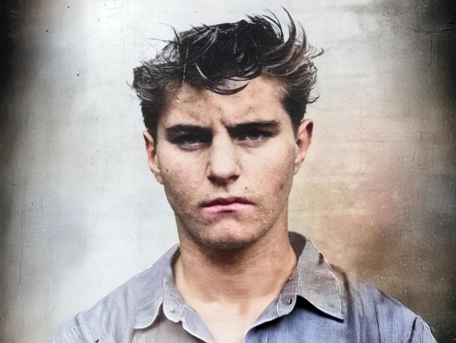 GANGSTER'S GHOST PODCAST:  Stewart John Regan  colourised mugshot portrait . Picture: supplied
