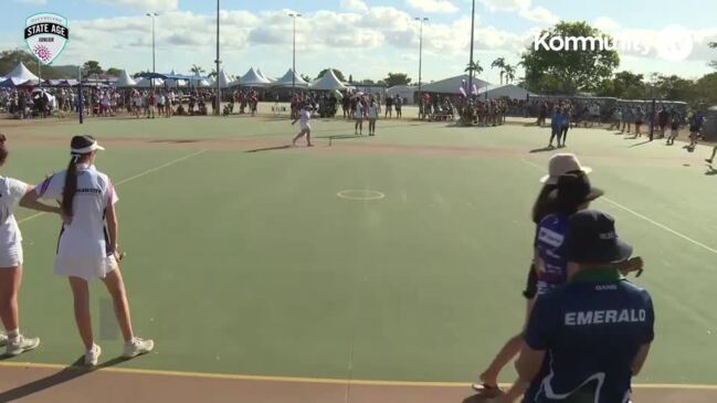 Replay: Netball Queensland Junior State Age Titles Day 1—Emerald v Caloundra Blue (U12)