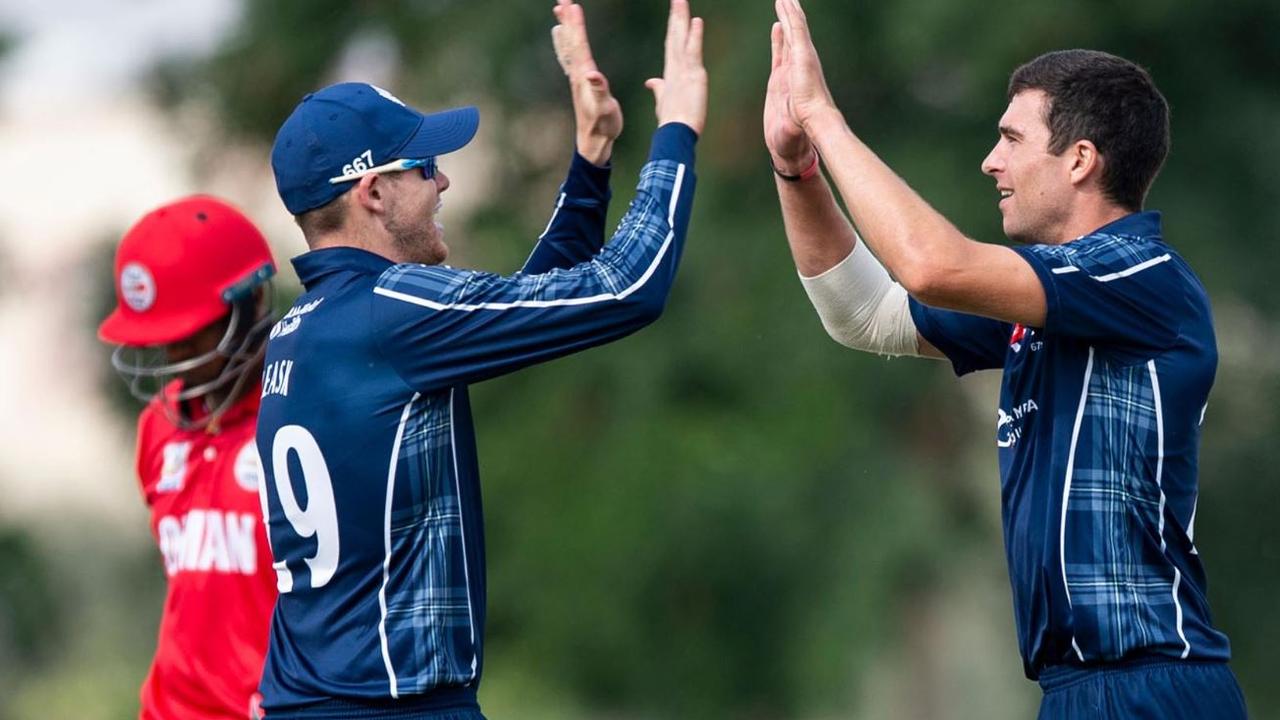 Scotland bowled out Oman for just 24 en route to a 10-wicket thrashing of the hosts in their opening one-day match on Tuesday. 