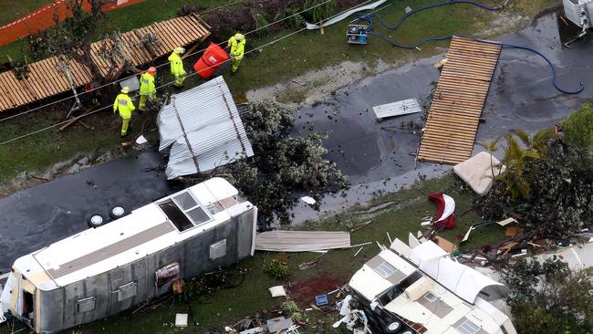 Emergency services on the scene Picture: Adam Head