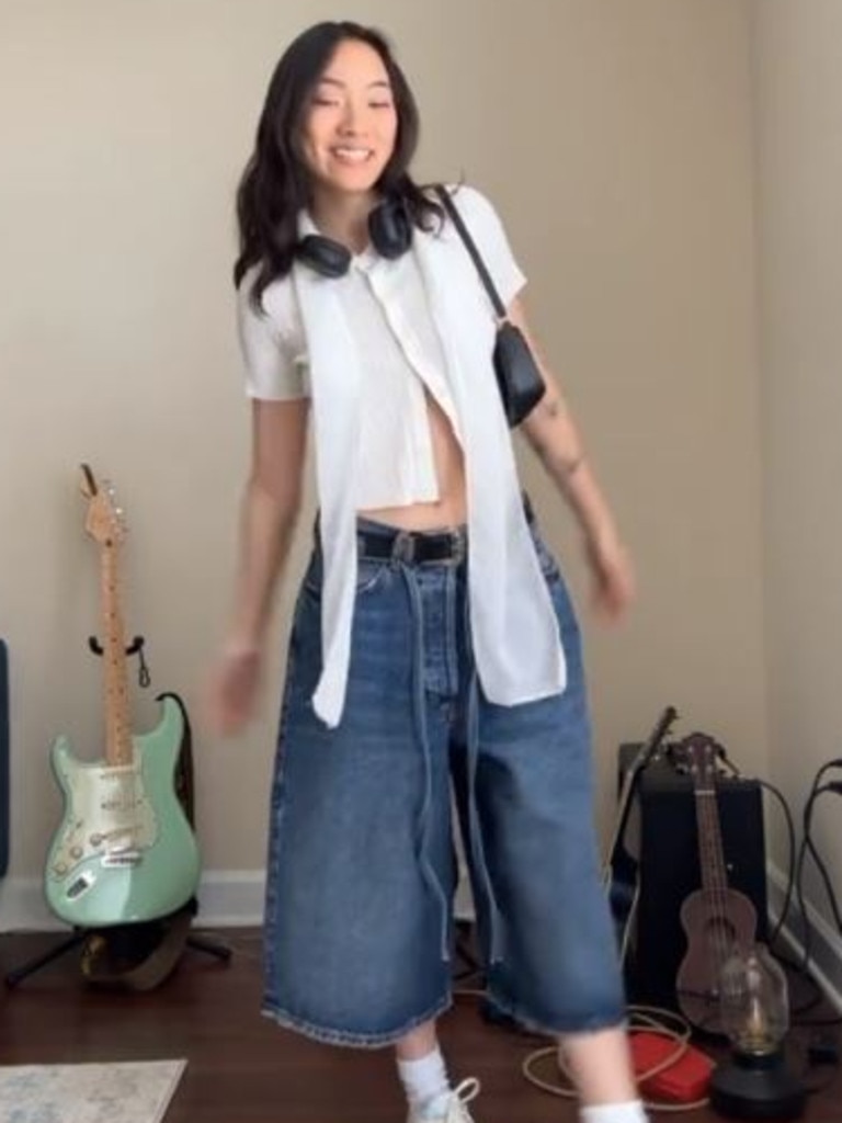 Gen Zers love jorts. Picture: TikTok/rebeccaxko