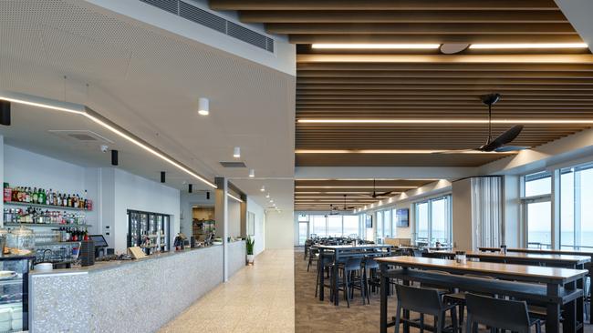 The bistro and dining area at the West Beach Surf Life Saving Club. Picture: Sam Noonan