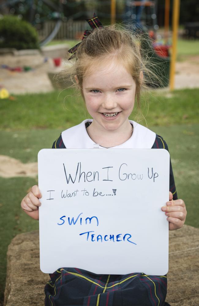 Fairholme College Prep student Iona Pihl on the first day of school, Tuesday, January 23, 2024. Picture: Kevin Farmer