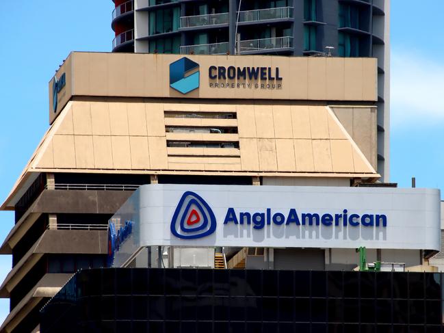 Brisbane City streetscapes and business signage - Cromwell property group and Anglo American Pictures David Clark Photography