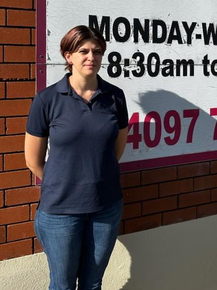 Mum of four Monica Lee Sye is campaigning for better childcare options in her small town where currently mums are struggling to find work that will allow them to look after their children. Picture: Supplied