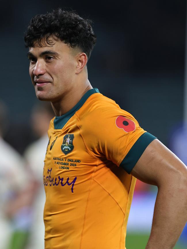 Suaalii impressed for the Wallabies in their Spring Tour last year. (Photo by David Rogers/Getty Images)