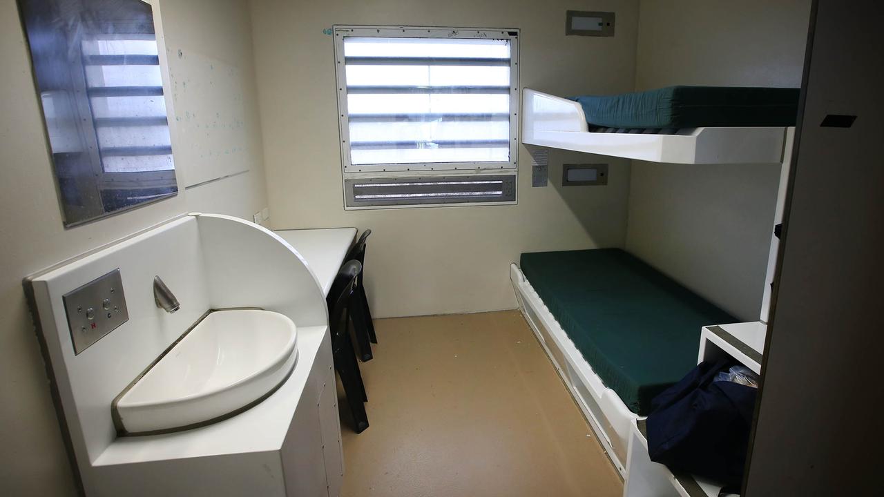 A prison cell at Port Phillip Prison, where an entire unit has been closed. Picture: David Caird