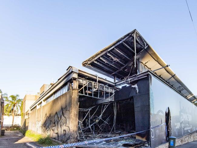 Sydney, Australia, Daily Telegraph, Sunday, 8 May 2022Balmain Leagues Club after the fire last night Saturday 7 May 2022.Picture: Daily Telegraph / Monique Harmer