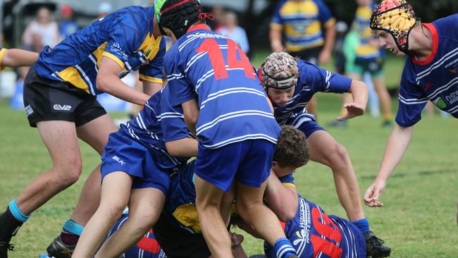 Day 1 of the King of the Country junior rugby union tournament at the Gold Coast Eagles Rugby Union Club. Under-15s: 10.40am: USQ Saints v Invitational Barbarians USQ Player No Barbarians Player No Pic Mike Batterham