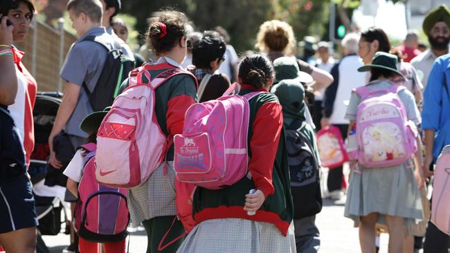 Parents encourage their children to approach NAPLAN with an open mind and see the fun it while testing their skills. Picture: News Corp