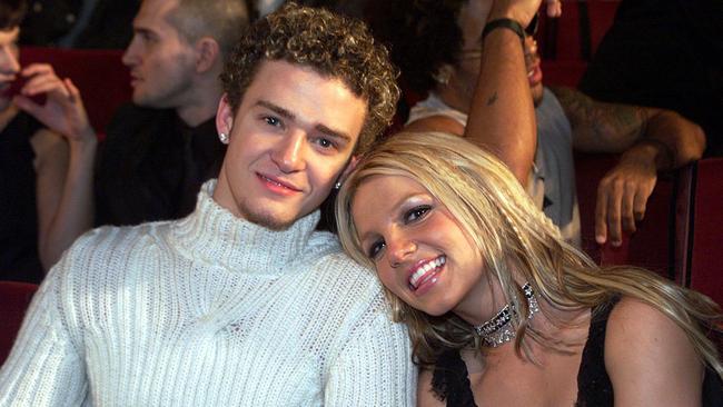 Britney Spears and Justin Timberlake at the Radio City Music Hall in New York City, New York (Photo by Kevin Mazur/WireImage)