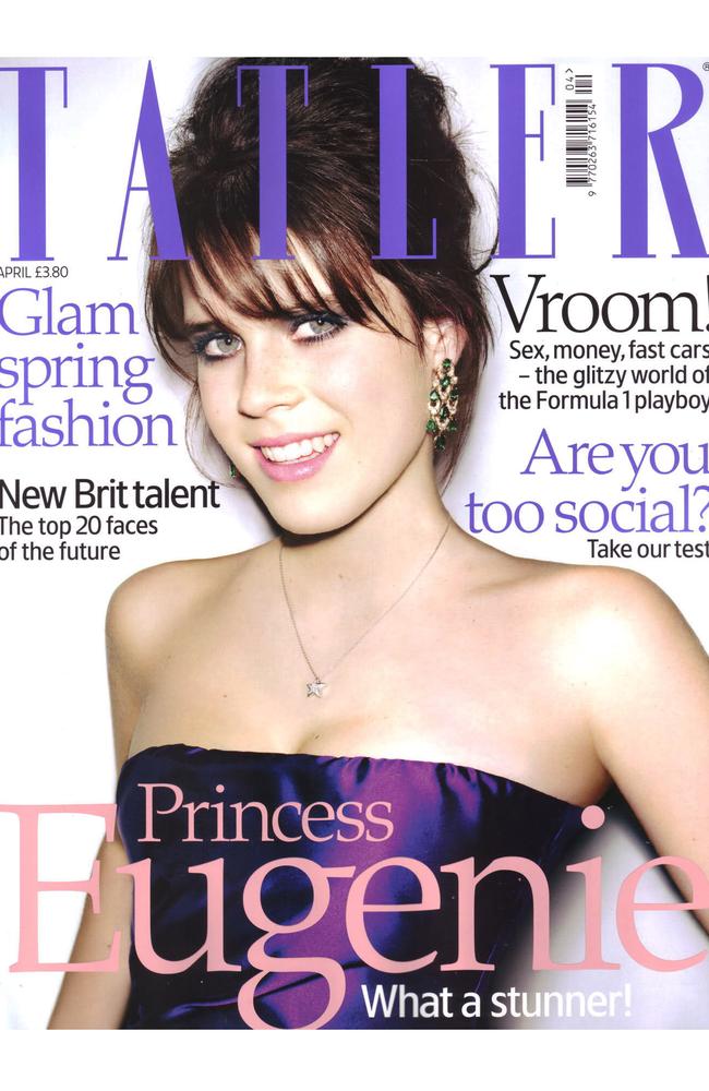 Princess Eugenie also appeared on the cover of Tatler. Picture: Tatler Magazine