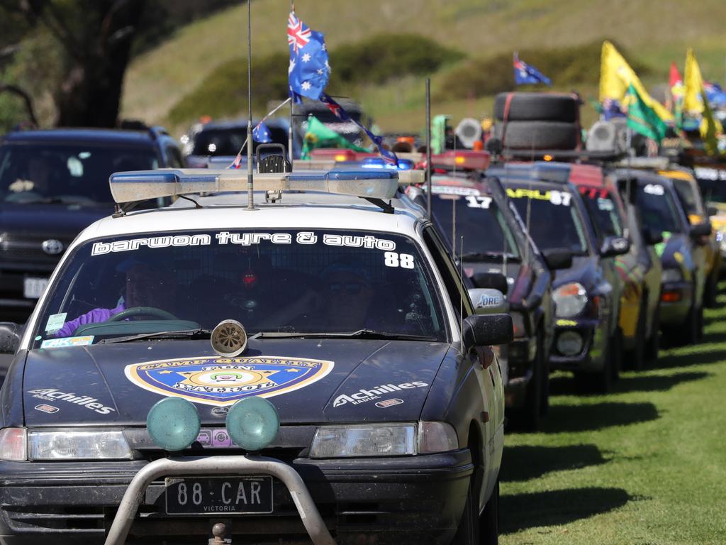 Camp Quality’&#149;s signature motoring event, esCarpade welcomed 50+ themed cars to Geelong on Saturday, including homages to Mario Bros, Superheroes, Smurfs, Simpsons, Incredibles and many more. Picture: Mark Wilson