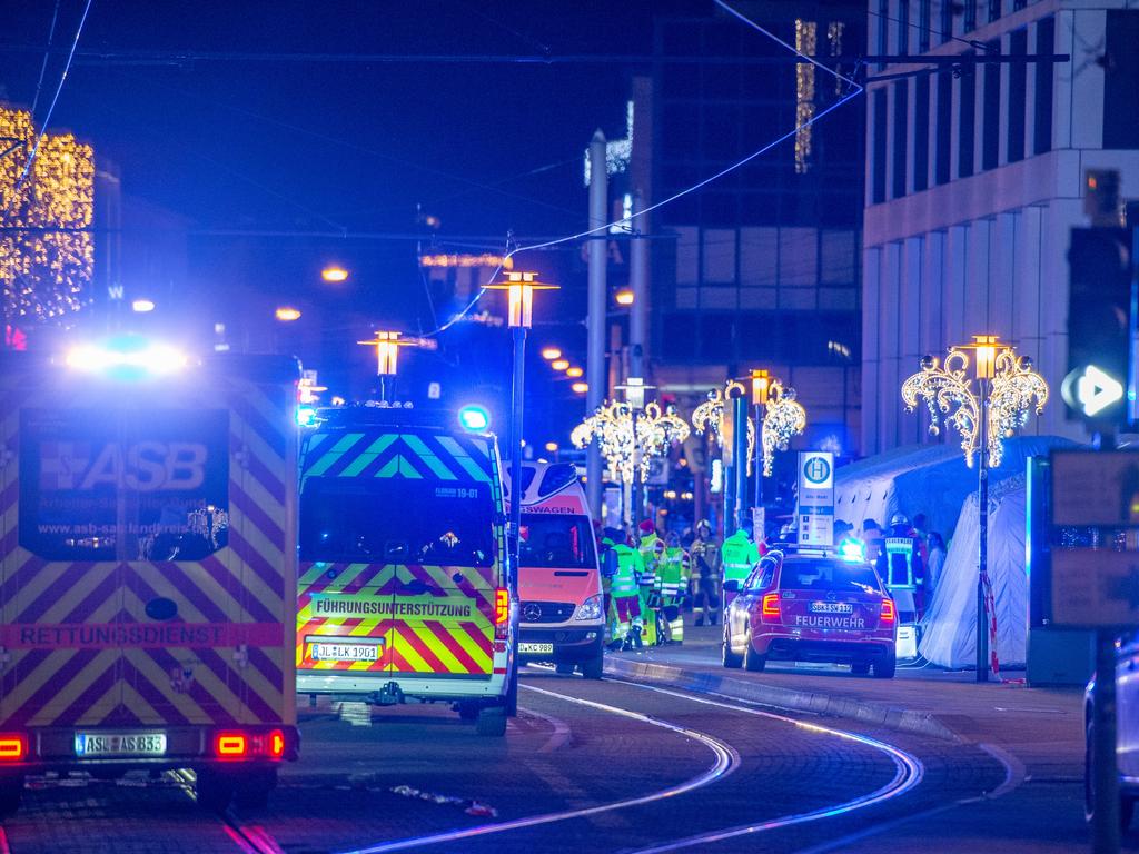 A car drove into a crowded Christmas market in Magdeburg in Germany in December. Picture: Getty Images