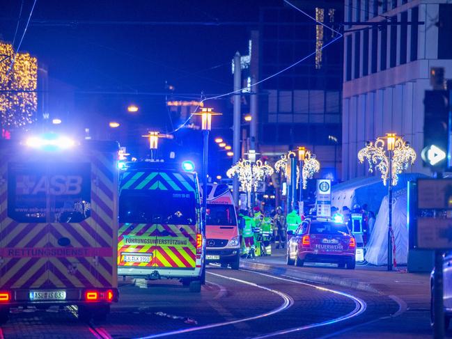 A car drove into a crowded Christmas market in Magdeburg in Germany in December. Picture: Getty Images