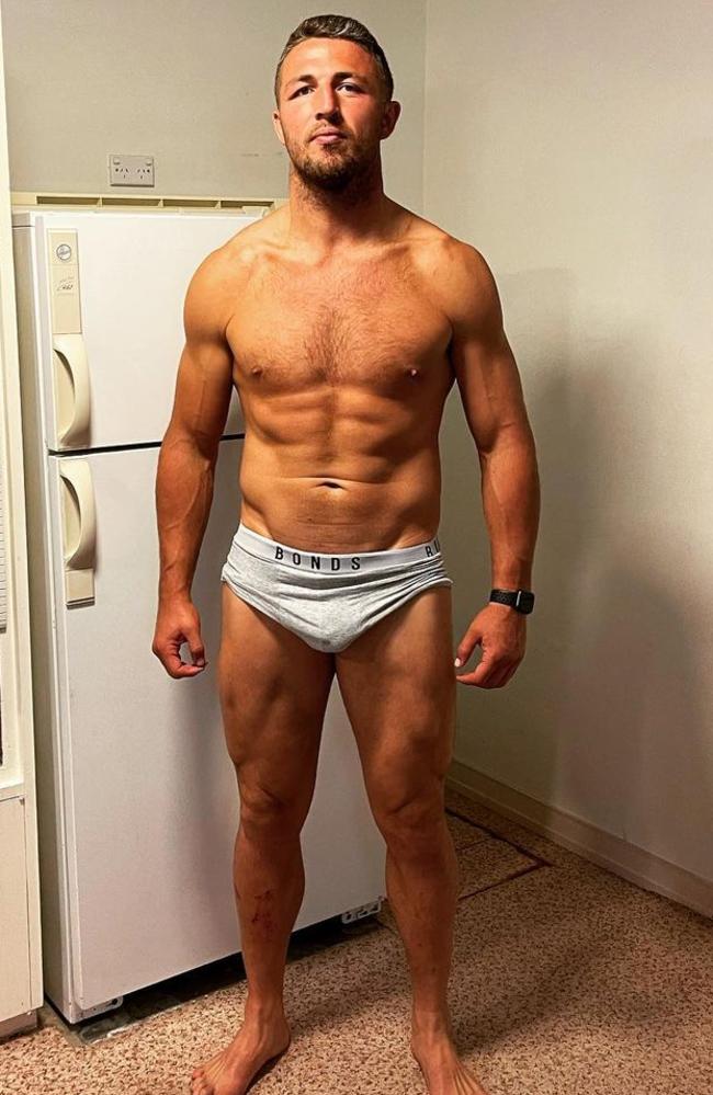 Sam Burgess the night after his SAS Australia win.