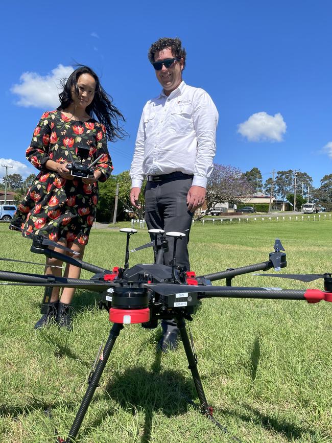 Managing director of Aviassist Ross Anderson is teaching students and organisations to fly drones which can be used in rescues etc. Picture: Amy Ziniak